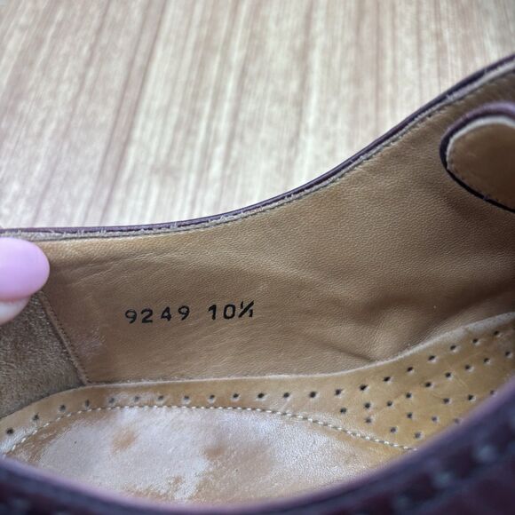 MAGNANNI Mahogany Cap Toe Lace Up Mens size 10.5 (4026) Dress Shoes - Picture 8 of 9